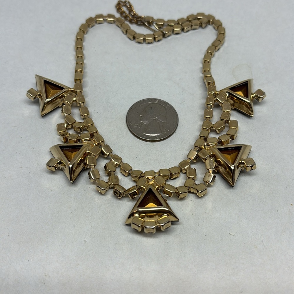 Stunning And Unique Purple Triangular Rhinestone … - image 8